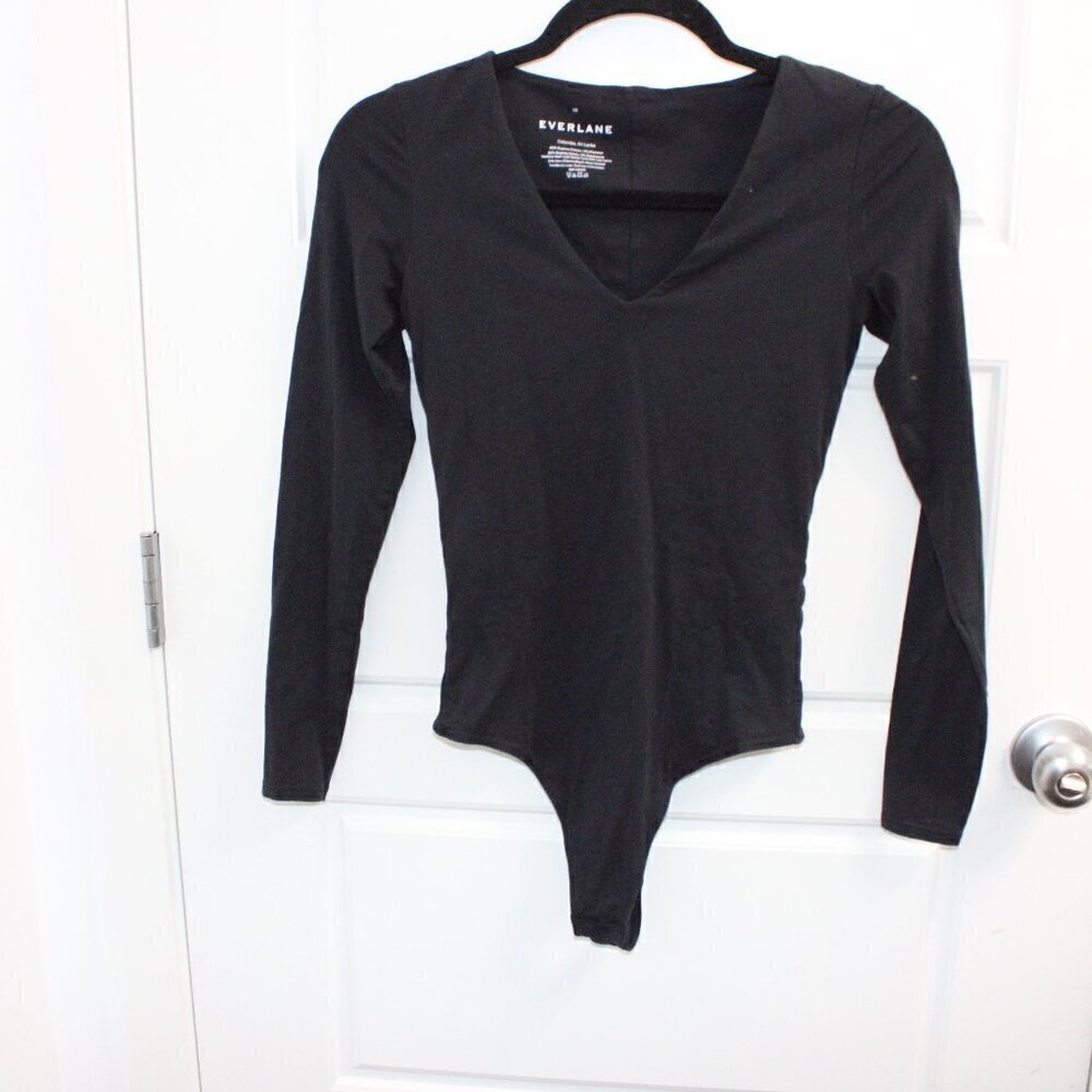 Everlane Supima Cotton V Neck Bodysuit XS‎